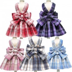 Wholesale Cat Plaid Dress