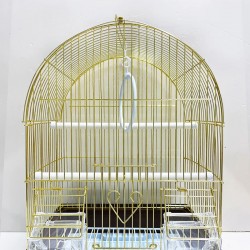 Bird Breeding Cage Wholesale Outdoor Convenient Gold-plated Foldable Parrot Canary