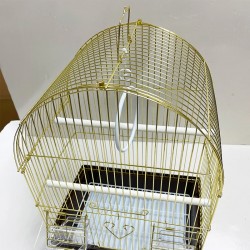 Bird Breeding Cage Wholesale Outdoor Convenient Gold-plated Foldable Parrot Canary