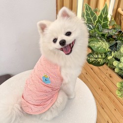 Puppy Breathable Summer Shirts Cartoon Clothes for Soft Puppy Lovely Designer Party Holiday Pet Outfits Pet Cats Clothes
