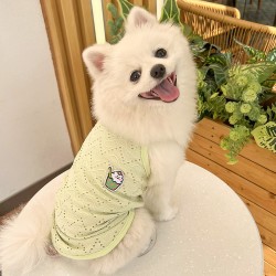 Puppy Breathable Summer Shirts Cartoon Clothes for Soft Puppy Lovely Designer Party Holiday Pet Outfits Pet Cats Clothes