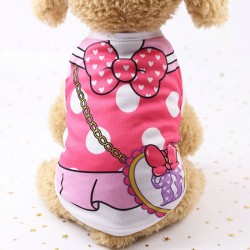 Cartoon Pet Summer Shirt Clothes Cartoon Clothing Summer Shirt Casual T-Shirt for Small Pet Supplies