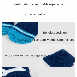 Wholesale Dog Embroidered Socks High Quality Non-slip Bottom Cartoon Puppy Cat Socks