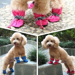 Custom Pet Warm Shoes Bottom Breathable Waterproof Dog Shoes Go Out Pet Dog Rain Boots
