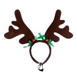 Pet Headwear Rice Reindeer Jewelry Dog Head Flower Christmas Funny Holiday Supplies Prom Dress