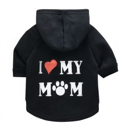 Wholesale Dog Fleece Hoodie Printed Mummy Pet Hoodie Autumn Winter Dog Clothes