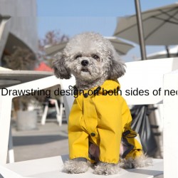 Custom Dog Four-legged Raincoat Breathable Pet Clothing Leisure Outdoor Dog Clothing Spring and Summer Cartoon Solid
