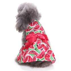 Wholesale Dog Summer Dress Cute Small Girl Dog Wedding Dress Clothes
