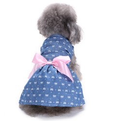 Wholesale Dog Summer Dress Cute Small Girl Dog Wedding Dress Clothes