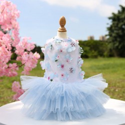Summer Cat Teddy Skirts Cat Clothes Teddy Bear Pet Supplies T-shirts Cute Luxury Clothes Solid Vests