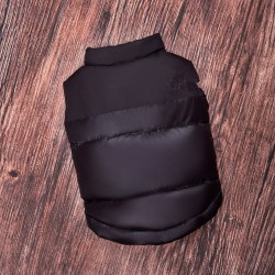 Deluxe Pet Zipper Jacket Clothes Valenton and Winter Black Zipper Pants Dog Jacket Wholesale