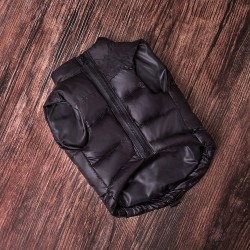 Deluxe Pet Zipper Jacket Clothes Valenton and Winter Black Zipper Pants Dog Jacket Wholesale