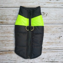 Pet Winter Warm Jacket Winter Warm Vest Thickened Zipper Jacket Pet Apparel Print Sports Dog Face Waterproof