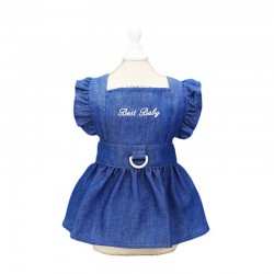 Towable Dog Clothing Dress Cat Puppy Clothes Spring and Summer Thin Skirt