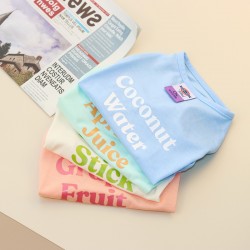 Pet Clothes Thin Vest Dog Cat Spring and Summer Customized Logo Cartoon Print Top Children Clothes Summer 4 Color