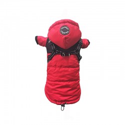 Custom Winter Dog Harness One Plush Thickened Waterproof Teddy Dog Pet Jacket