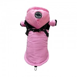 Custom Winter Dog Harness One Plush Thickened Waterproof Teddy Dog Pet Jacket