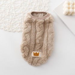 Dog Coral Velvet Sweater