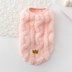 Dog Coral Velvet Sweater Clothes Sleeveless Dog Jacket Pet Clothing Wholesale
