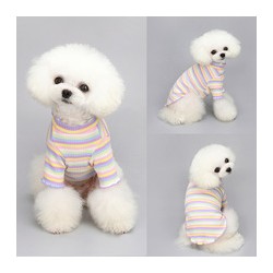 Puppy Velvet Winter Clothes Supplies Wholesale Luxury Pet New Cute Cartoon Printing and Velvet Winter Clothes Floral