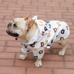 Custom Puppy Waterproof Raincoat Clothes Spring and Autumn Thin Summer Small Dog Rain Clothes Ornaments