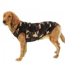 Pet Thickened Cotton Jacket Clothes Autumn and Winter Back Heart Large Dog Jacket Clothing