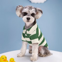 Summer Cotton Dog Shirt Striped Dog Minimalist T-shirt Pet Clothes,pet Supplies