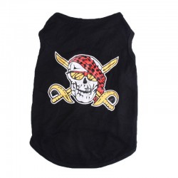 Halloween Puppy Cosplay Costume Cotton Breathable Pet Decoration T-shirt Vest Clothes for Dog