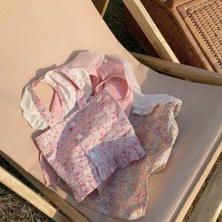 Dog Floral Summer Dress Pet Clothes Chihuahua French Bulldog Yorkie Small Dog Dress Pet Vest Dog Skirt Female