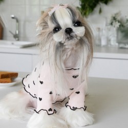 Pet Breathable Leisure Vest Style love Printed Dog Vest pet Clothes for Dogs