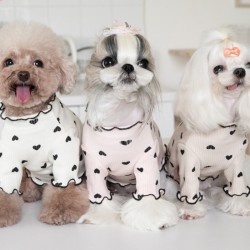 Pet Breathable Leisure Vest Style love Printed Dog Vest pet Clothes for Dogs