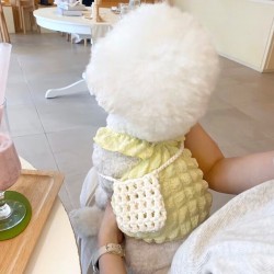 Custom Summer Pet Vest Luxury Dog Clothes, fancy Breathable Vest Dress for Dogs and Cats
