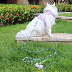 Macaron Dog Lead Leash Slip Lead Hand Free Dog Pvc Pet Leash Waterproof Dog Leash Mascota