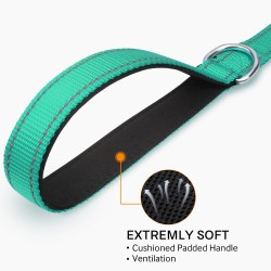Wholesale Reflective Dog Leash With Padded Handle Comfortable Pet Dog Puppy Outdoor Walking Nylon Lead Leash