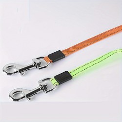 Retractable Multi-functional LED Leash Tractor Automatic Double-headed Leash With Poop Bags Dispenser