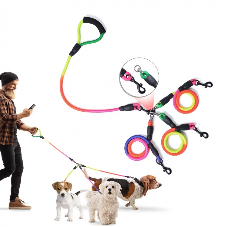 Custom Dog Double Leash Custom Dog Double Leash