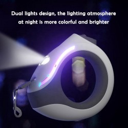 Automatic Pet Nylon Leash USB Rechargeable Retractable Dog Leash With Led Light