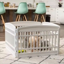 Wholesale High Quality Pet Cage Durable Portable Indoor bed PP Material Pet Cage Durable Portable Indoor Pet Dog Rabbit Fence