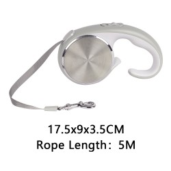 One-handed Dog Brake Leash Tape Retractable Dog Leash With Anti-slip Handle Dog Collar Leashes