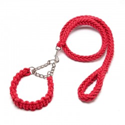 Custom Dog Durable Leash and Collars Set Heavy Duty Braided Rope Strong Dog Leash for Medium Large Dogs