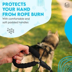 Custom Dog Nylon Leash 1.5m Durable Reflective Pet Traction Rope Soft Foam Handle
