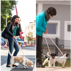 Custom Dog Rubber Leash Training Leash Dog Leash Buckle Metal Retractable Waterproof Pvc Dog Leash