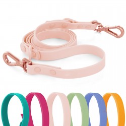 Custom Dog Rubber Leash Training Leash Dog Leash Buckle Metal Retractable Waterproof Pvc Dog Leash