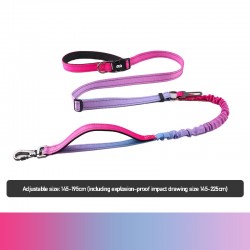 Custom Pet Running Leash Crossbody Free Hands Running Leash Multifunctional Explosion-proof Punch Leash