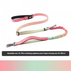 Custom Pet Running Leash Crossbody Free Hands Running Leash Multifunctional Explosion-proof Punch Leash