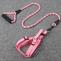 Custom Dog Leash Harness Set Soft Plaid Dog Harness and Leash for Walking