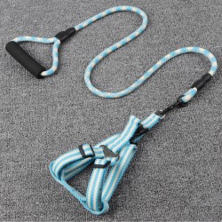 Custom Dog Leash Harness Set Soft Plaid Dog Harness and Leash for Walking