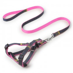 Custom Dog Cotton Leash Eco-friendly Organic Hemp Dog Collar Harness with Leash Set for Sensitive Dogs