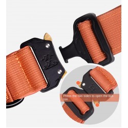 Adjustable Dog Nylon Collar With Name Logo Custom Medium Collar Outdoor Dog Necklace Strap for Dogs