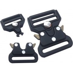 Pet Release Tactical Collar 25mm 32mm 40mm Multiple Sizes Alloy Quick Vest Dog Collar Belt Buckle for Webbing Black